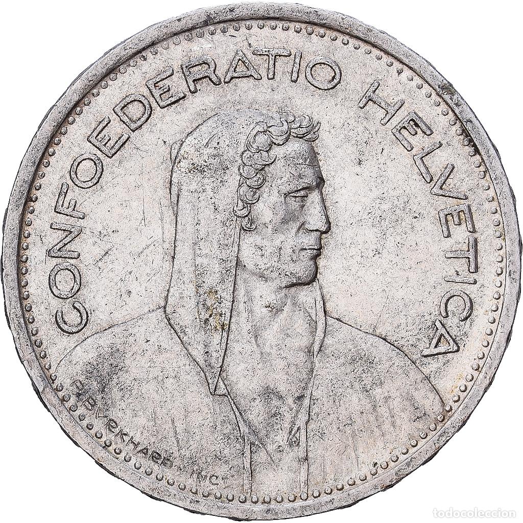 Monedas antiguas de Europa: [#1509980] Suiza, 5 Francs, 1953, Bern, Plata, MBC, KM:40
