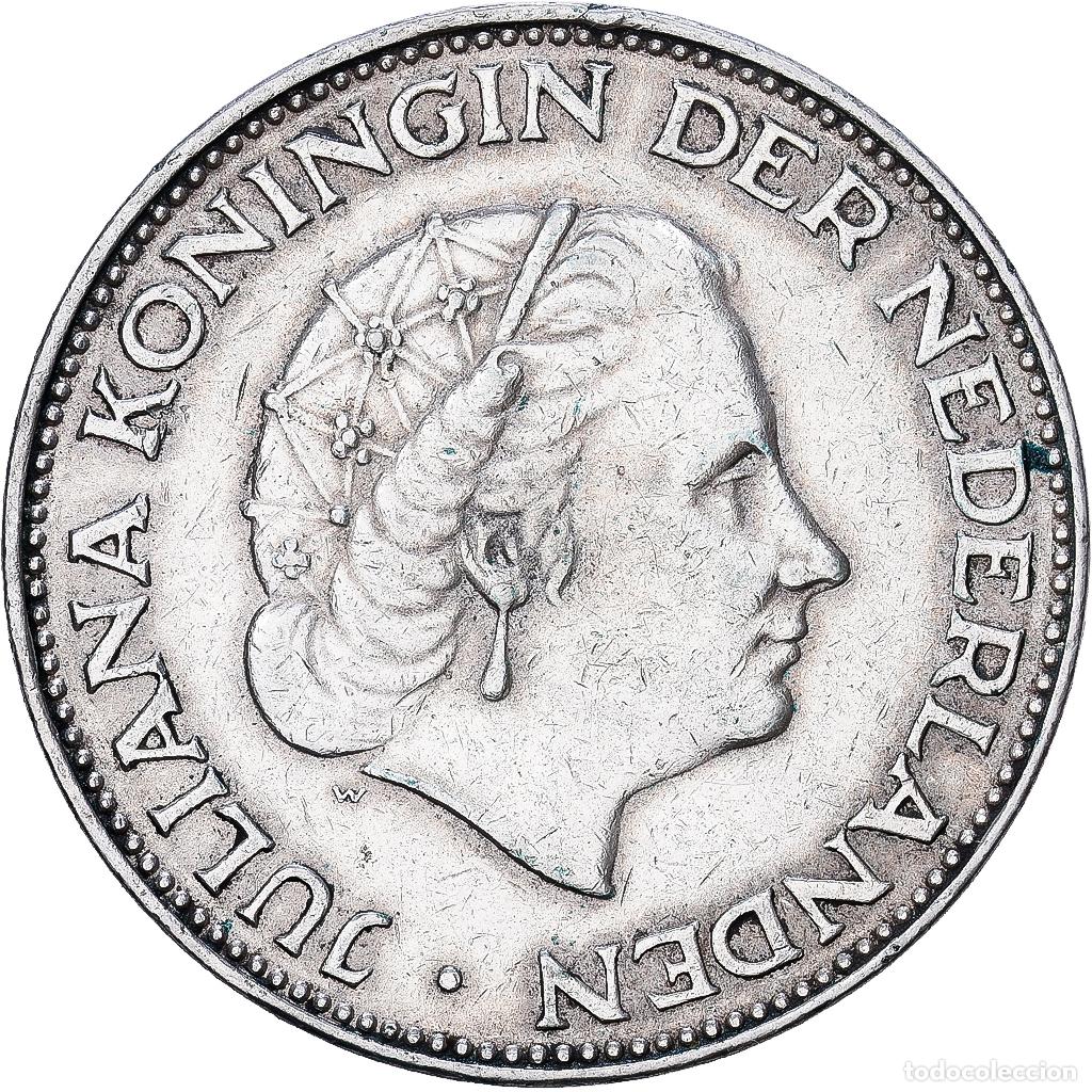 Monedas antiguas de Europa: [#1509985] Pa&iacute;ses Bajos, Juliana, 2-1/2 Gulden, 1961, Plata, BC+, KM:185