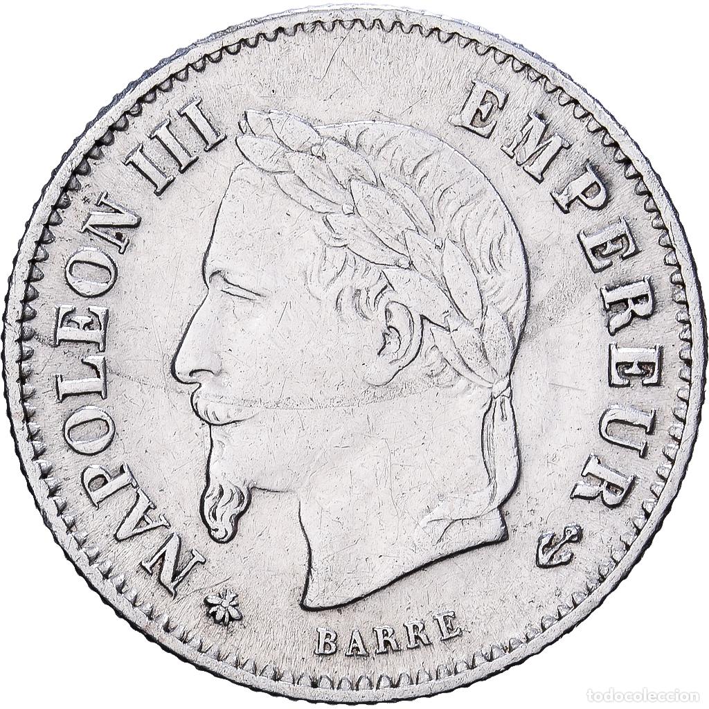 Monedas antiguas de Europa: [#1224281] Francia, Napoleon III, 20 Centimes, Napol&eacute;on III, 1867, Paris, Plata, MBC+