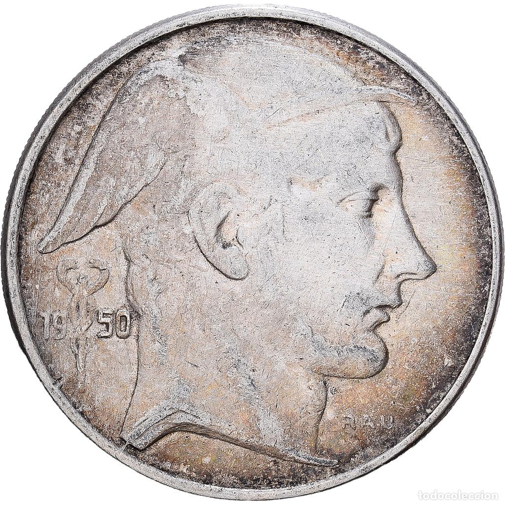 Monedas antiguas de Europa: [#1509989] B&eacute;lgica, 50 Francs, 50 Frank, 1950, Plata, BC+, KM:137