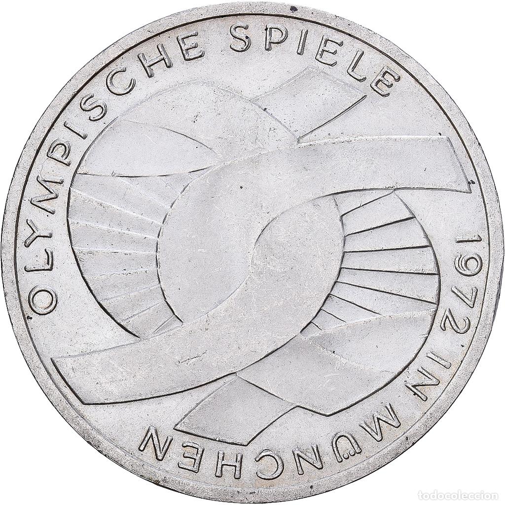 Monedas antiguas de Europa: [#1509995] ALEMANIA - REP&Uacute;BLICA FEDERAL, 10 Mark, 1972, Stuttgart, Plata, EBC, KM:131