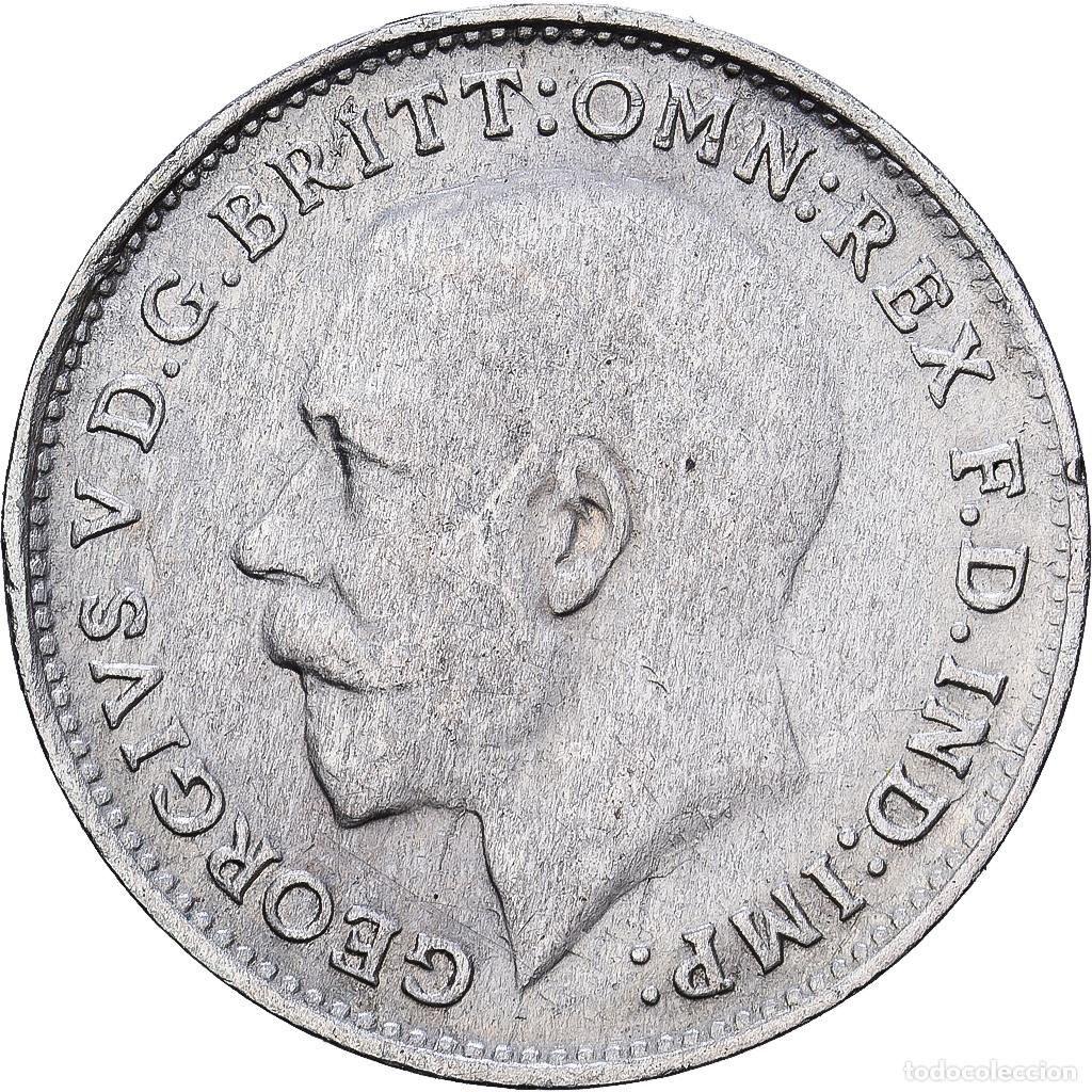 Monedas antiguas de Europa: [#1224280] Gran Breta&ntilde;a, George V, 3 Pence, 1921, Plata, MBC, KM:813a