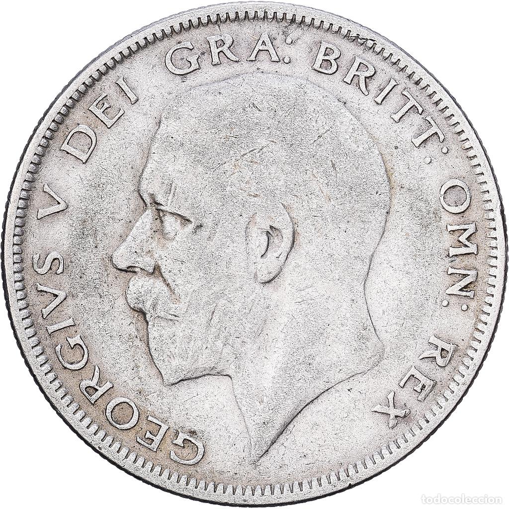 Monedas antiguas de Europa: [#1224287] Gran Breta&ntilde;a, George V, 1/2 Crown, 1931, Plata, BC+, Spink:4037, KM:835
