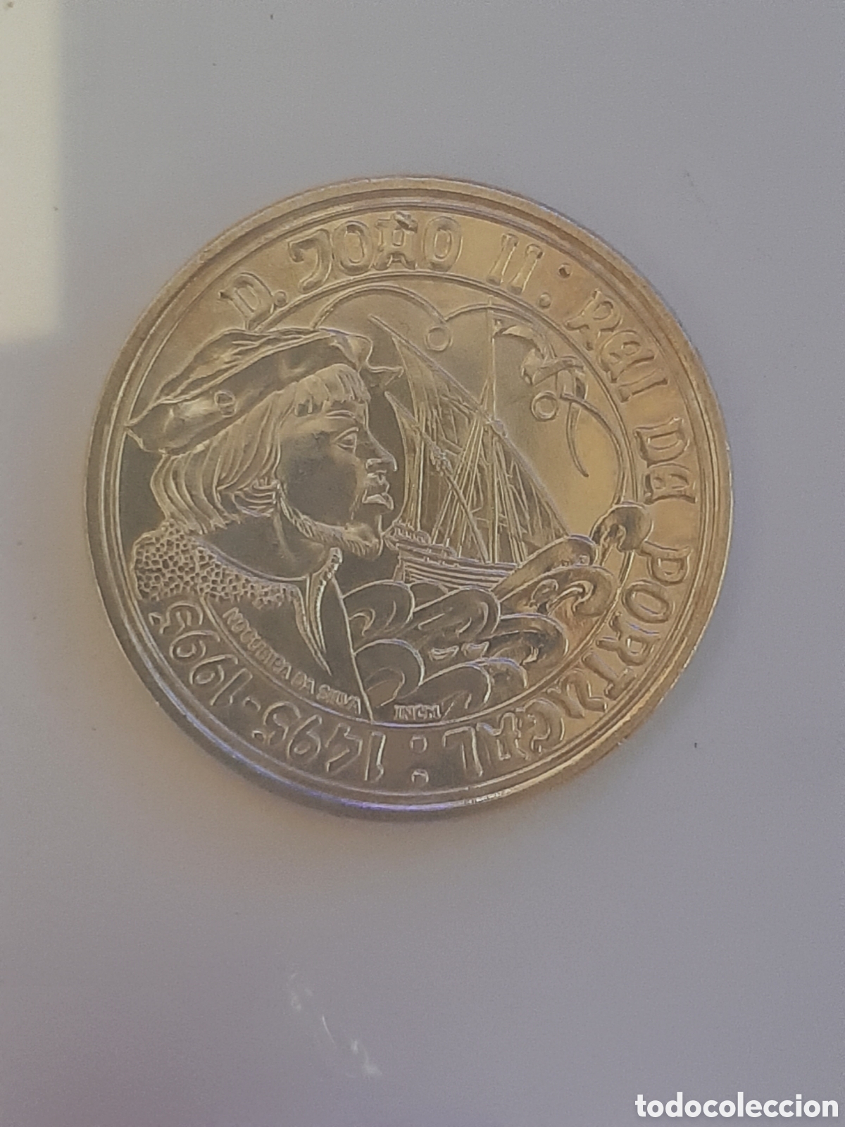 Monedas antiguas de Europa: PORTUGAL 1000 ESCUDOS 1995 PLATA 500 ANIVERSARIO DE LA MUERTE DEL REY JUAN II DE PORTUGAL