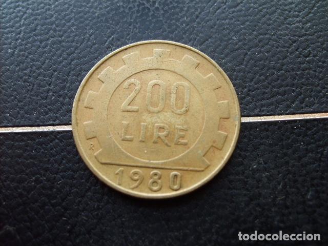 Monedas antiguas de Europa: ITALIA 200 LIRAS 1980