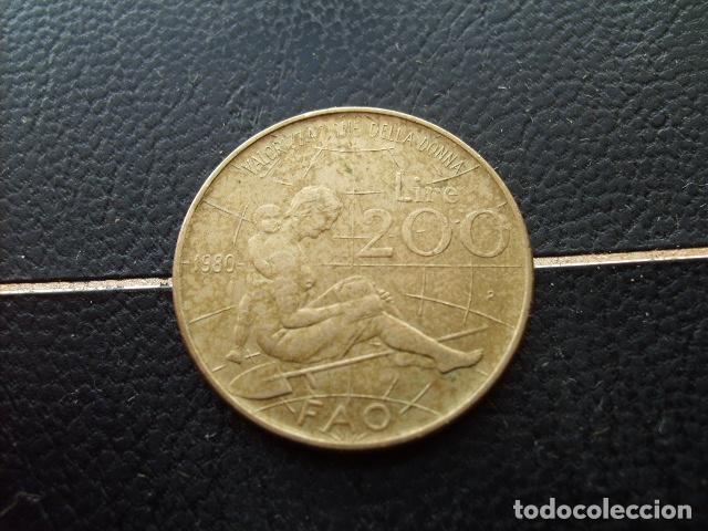 Monedas antiguas de Europa: ITALIA 200 LIRAS 1980 FAO