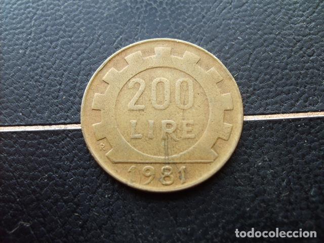 Monedas antiguas de Europa: ITALIA 200 LIRAS 1981