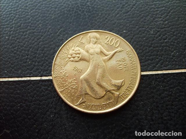 Monedas antiguas de Europa: ITALIA 200 LIRAS 1981 CONMEMORATIVA