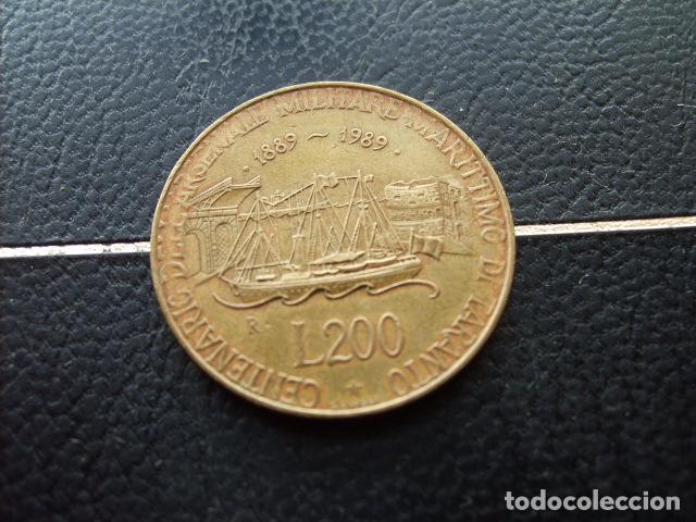 Monedas antiguas de Europa: ITALIA 200 LIRAS 1989 C