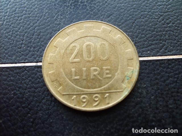 Monedas antiguas de Europa: ITALIA 200 LIRAS 1991