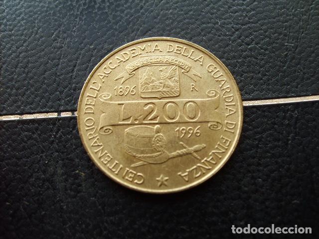 Monedas antiguas de Europa: ITALIA 200 LIRAS 1996 C