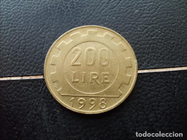 Monedas antiguas de Europa: ITALIA 200 LIRAS 1998