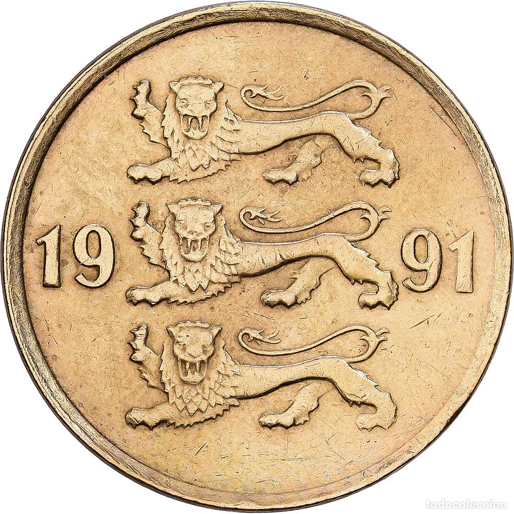 Monedas antiguas de Europa: [#1224387] Estonia, 10 Senti, 1991, no mint, Aluminio - bronce, MBC, KM:22