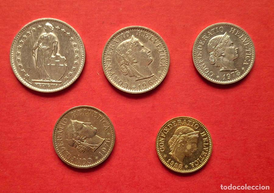 Monete antiche di Europa: 5 monedas de Suiza