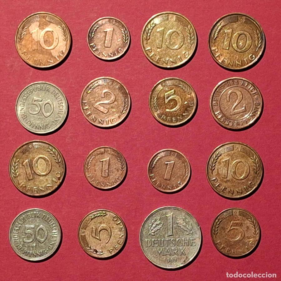 Alte M&uuml;nzen aus Europa: 16 monedas de Alemania