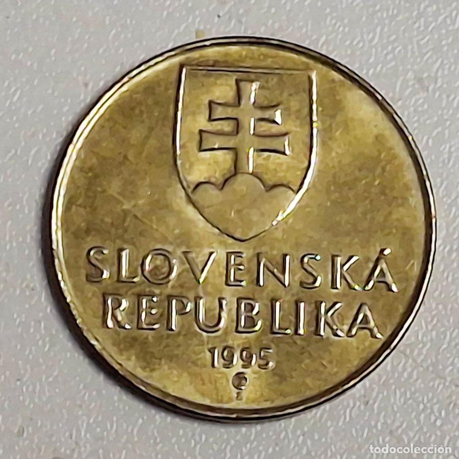 Monete antiche di Europa: 10 Koruna de la Rep&uacute;blica Eslovaca de 1995
