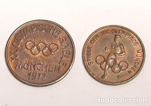Monedas antiguas de Europa: 2 MONEDAS JUEGOS OLIMPICOS DE MUNICH 1972