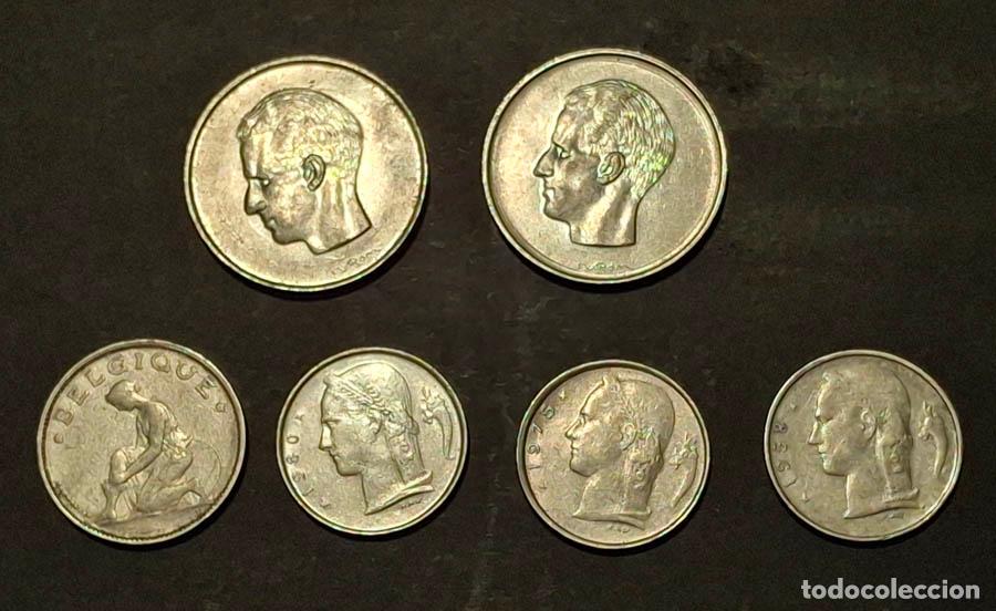 Monedas antiguas de Europa: 6 monedas de B&eacute;lgica