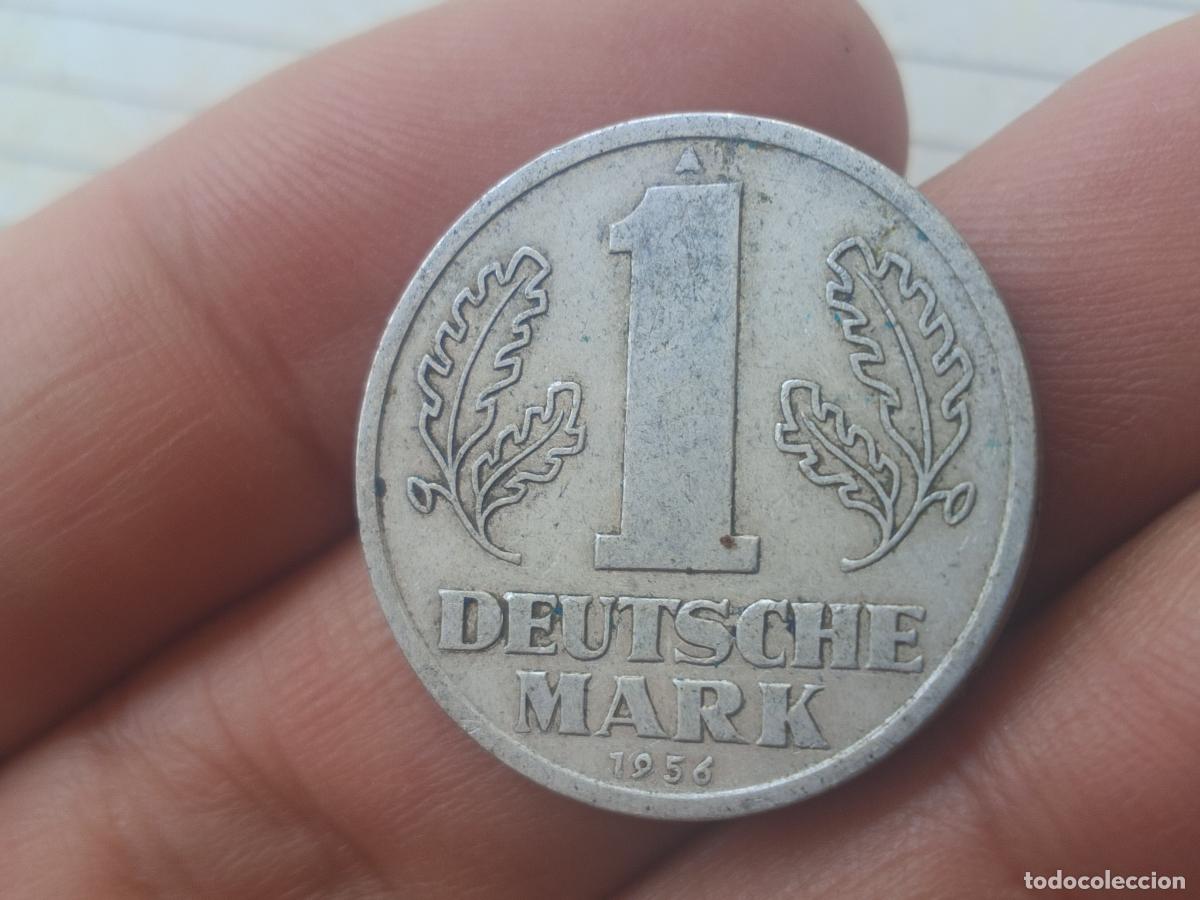 Monedas antiguas de Europa: 1 UN MARCO DEUTSCHE MARK ALEMANIA ORIENTAL 1956