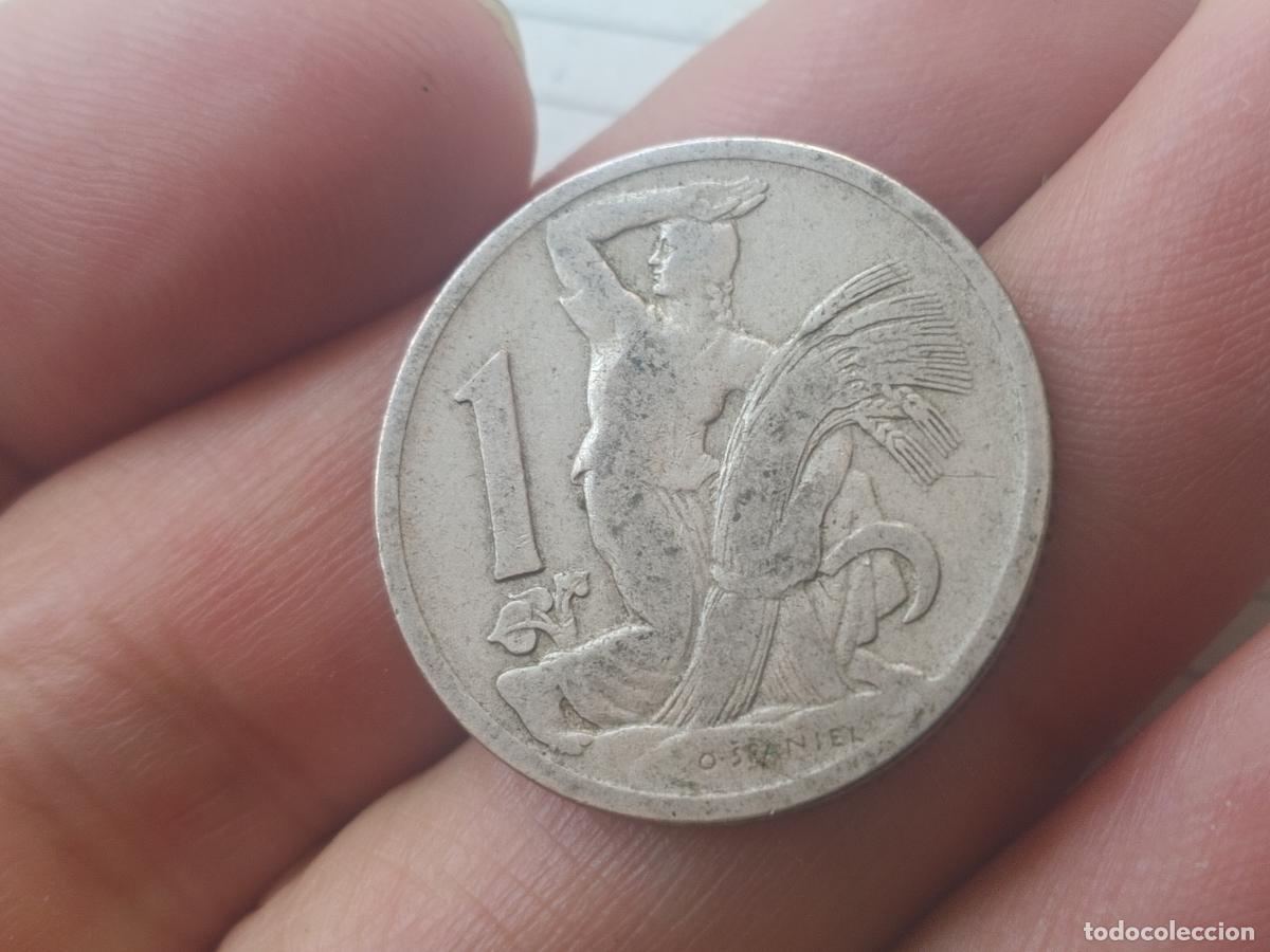Monedas antiguas de Europa: Checoslovaquia 1 corona 1923