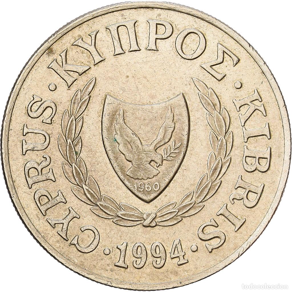 Monedas antiguas de Europa: [#1224412] Chipre, 20 Cents, 1994, N&iacute;quel - lat&oacute;n, MBC, KM:62.2