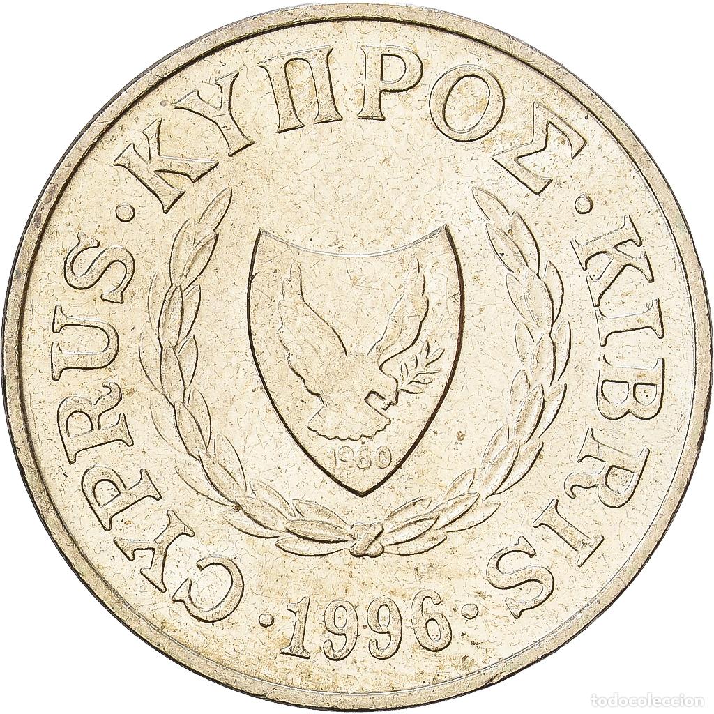 Monedas antiguas de Europa: [#1224414] Chipre, 2 Cents, 1996, N&iacute;quel - lat&oacute;n, MBC+, KM:54.3