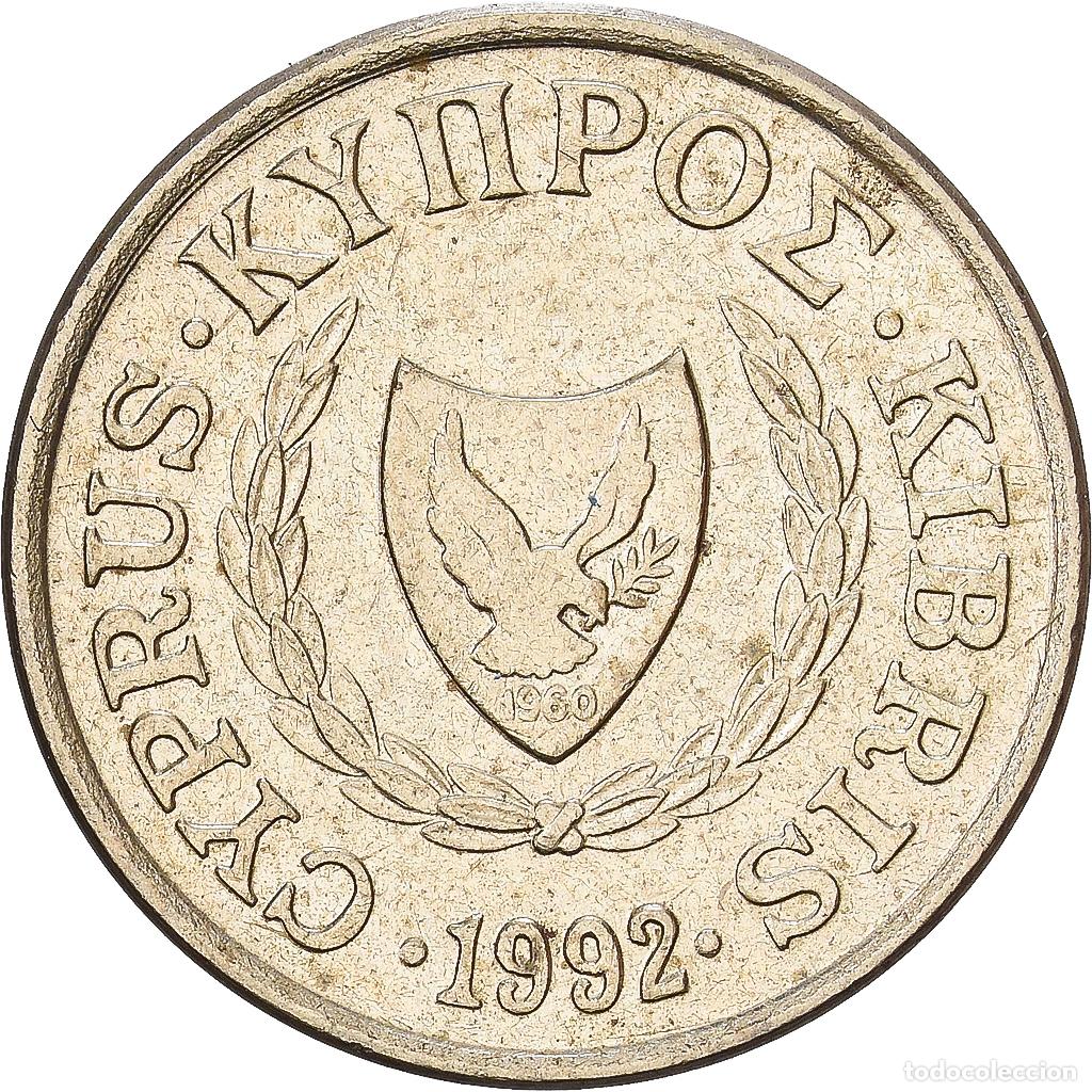 Monedas antiguas de Europa: [#1224415] Chipre, Cent, 1992, N&iacute;quel - lat&oacute;n, MBC+, KM:53.3