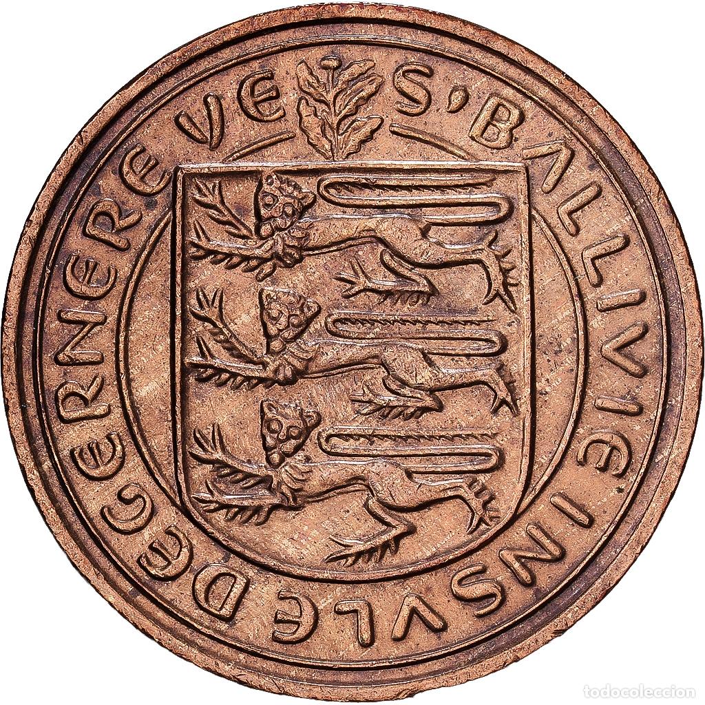 Monedas antiguas de Europa: [#1224417] Guernsey, Elizabeth II, 2 Pence, 1979, Bronce, EBC, KM:28
