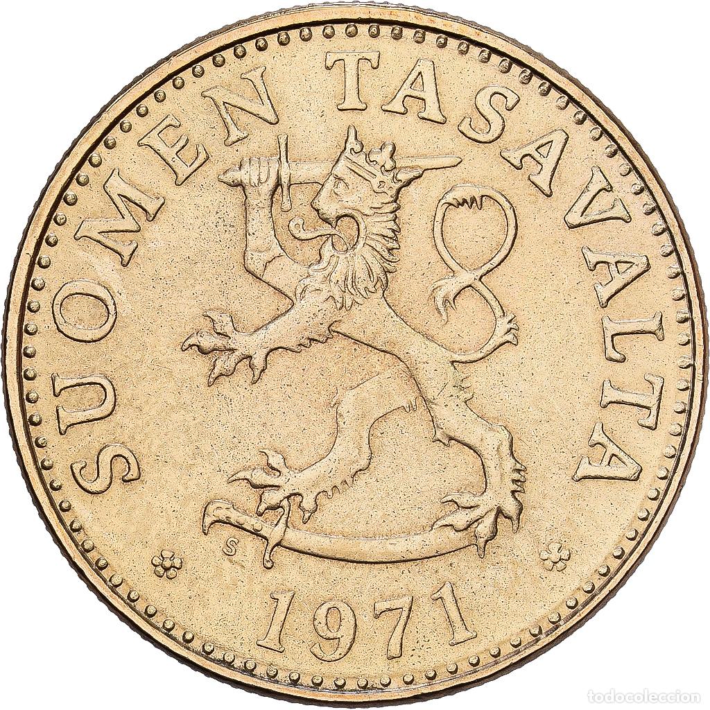 Monedas antiguas de Europa: [#1224430] Finlandia, 50 Penni&auml;, 1971, Aluminio - bronce, MBC+, KM:48