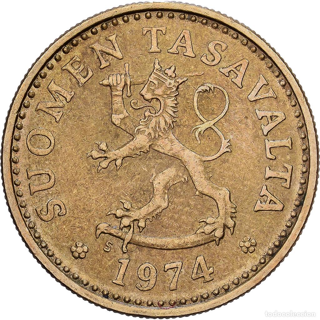 Monedas antiguas de Europa: [#1224431] Finlandia, 10 Pennia, 1974, Aluminio - bronce, MBC, KM:46