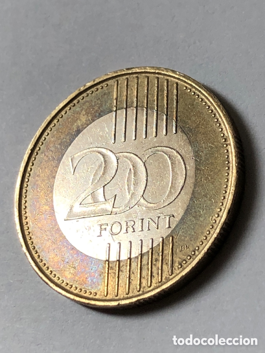 Monedas antiguas de Europa: Moneda de Hungr&iacute;a 200 forint 2029- Puente
