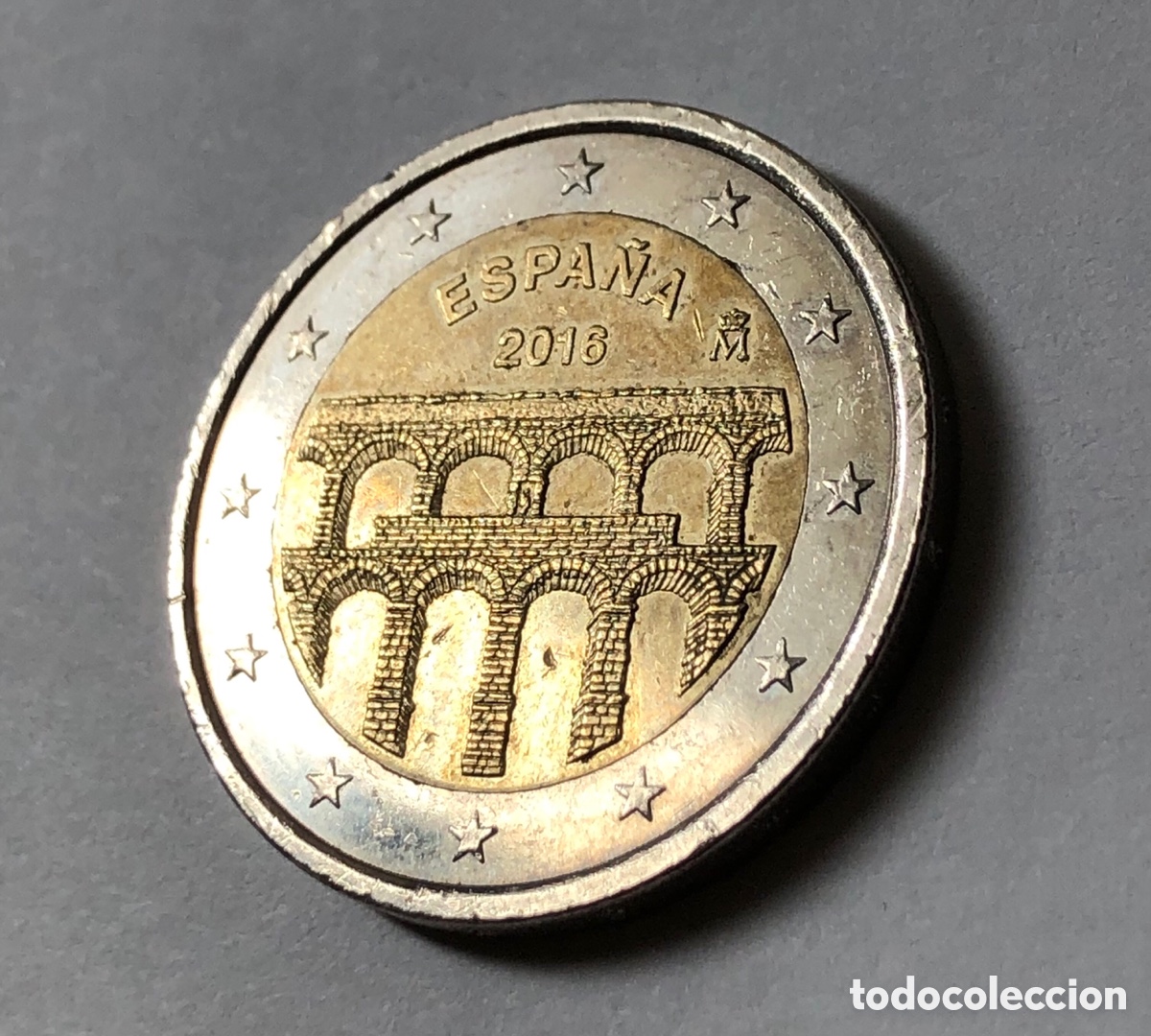 Monedas antiguas de Europa: Moneda de Espa&ntilde;a 2 &euro; 2016- Acueducto de Segovia