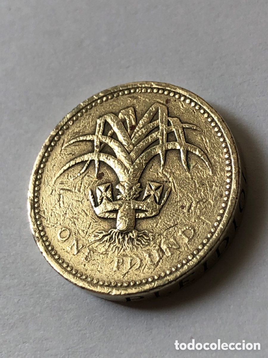 Monedas antiguas de Europa: Moneda del Reino Unido 1 &pound; 1985- Elizabeth