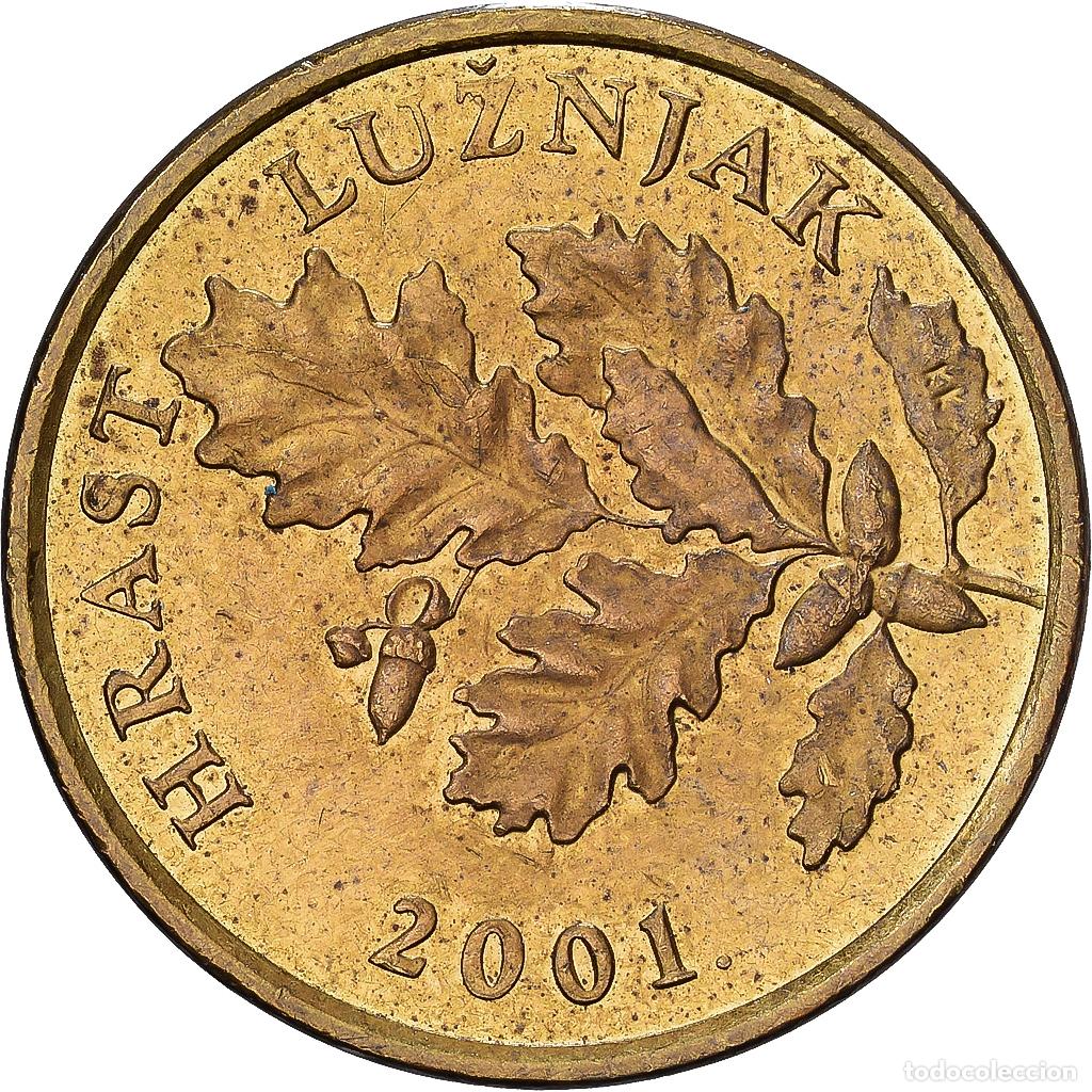 Monedas antiguas de Europa: [#1224462] Croacia, 5 Lipa, 2001, Lat&oacute;n chapado en acero, MBC+, KM:5