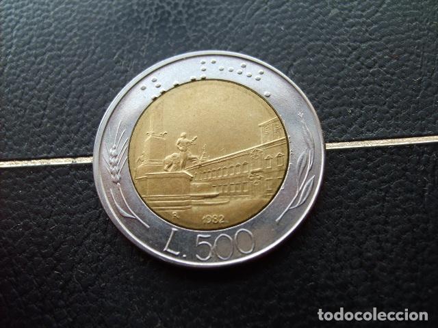 Monedas antiguas de Europa: ITALIA 500 LIRAS 1982