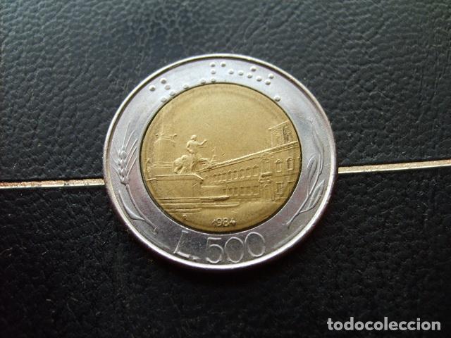 Monedas antiguas de Europa: ITALIA 500 LIRAS 1984