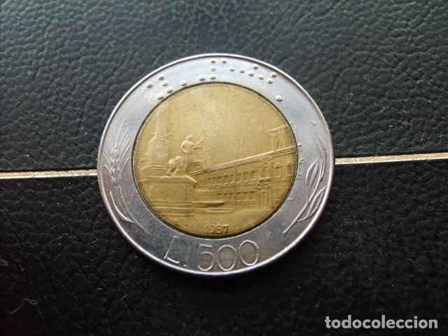 Monedas antiguas de Europa: ITALIA 500 LIRAS 1987