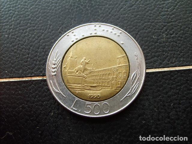 Monedas antiguas de Europa: ITALIA 500 LIRAS 1990