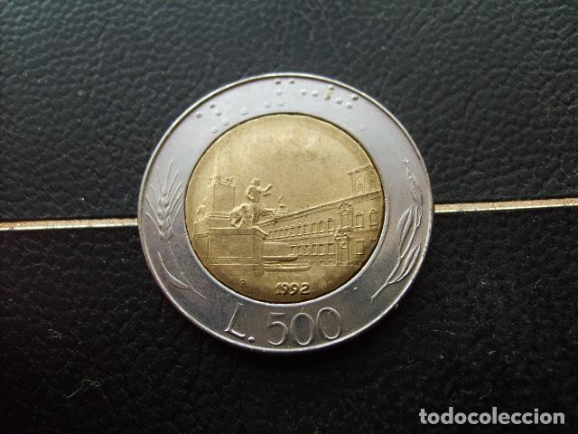 Monedas antiguas de Europa: ITALIA 500 LIRAS 1992