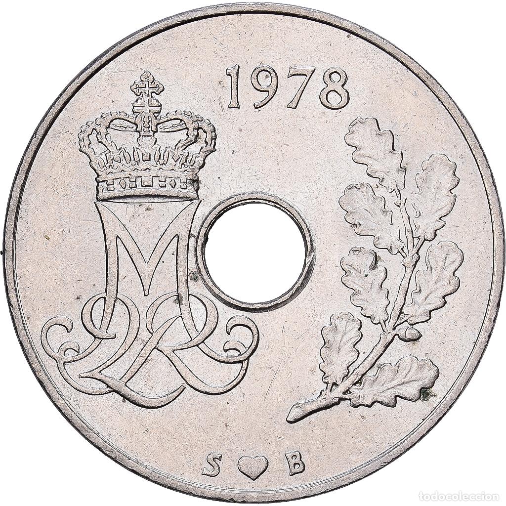 Monedas antiguas de Europa: [#1224518] Dinamarca, Margrethe II, 25 &Ouml;re, 1978, Copenhagen, Cobre - n&iacute;quel, EBC