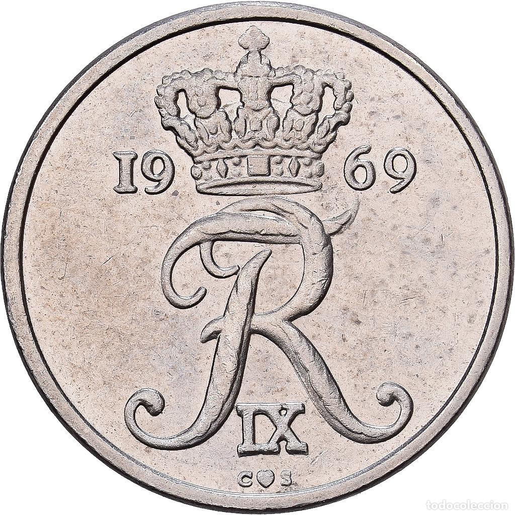 Monedas antiguas de Europa: [#1224523] Dinamarca, Frederik IX, 10 &Ouml;re, 1969, Copenhagen, Cobre - n&iacute;quel, MBC