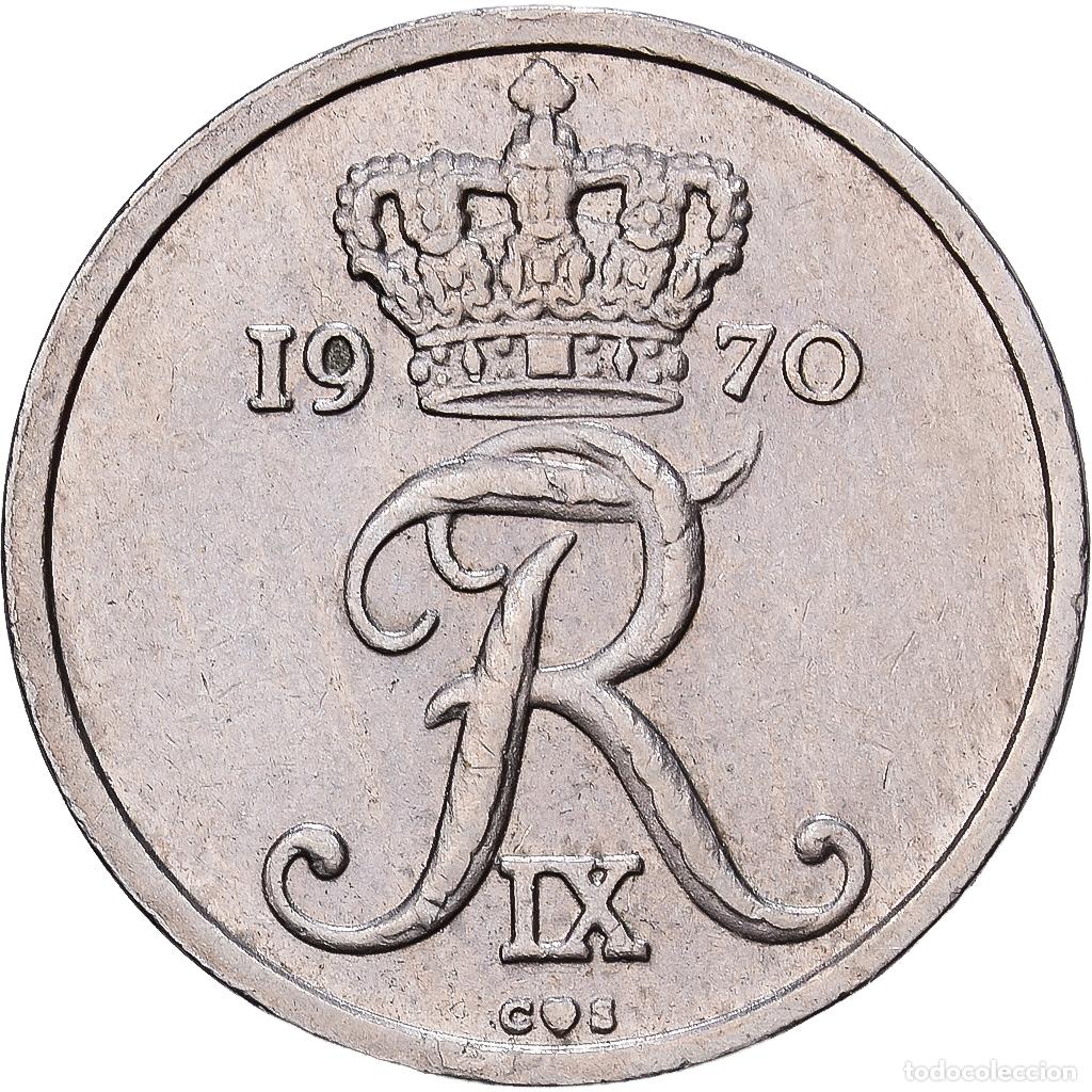 Monedas antiguas de Europa: [#1224527] Dinamarca, Frederik IX, 10 &Ouml;re, 1970, Copenhagen, Cobre - n&iacute;quel, MBC+