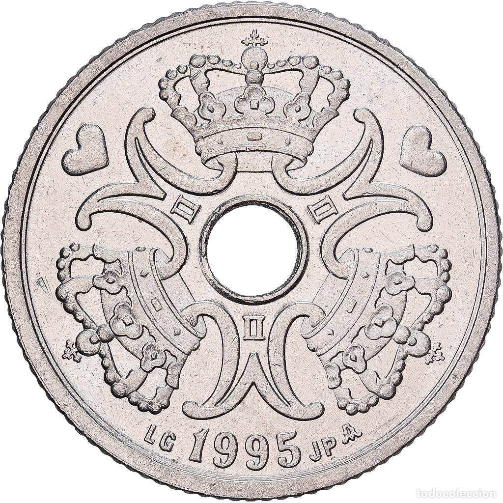Monedas antiguas de Europa: [#1224528] Dinamarca, Margrethe II, 5 Kroner, 1995, Copenhagen, Cobre - n&iacute;quel, EBC+