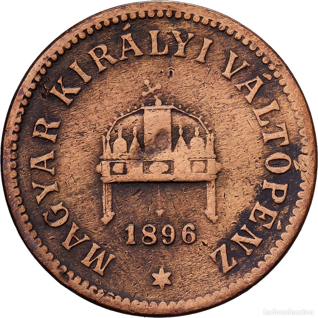 Monedas antiguas de Europa: [#1224549] Hungr&iacute;a, Franz Joseph I, 2 Filler, 1896, Kormoczbanya, Bronce, BC+, KM:481