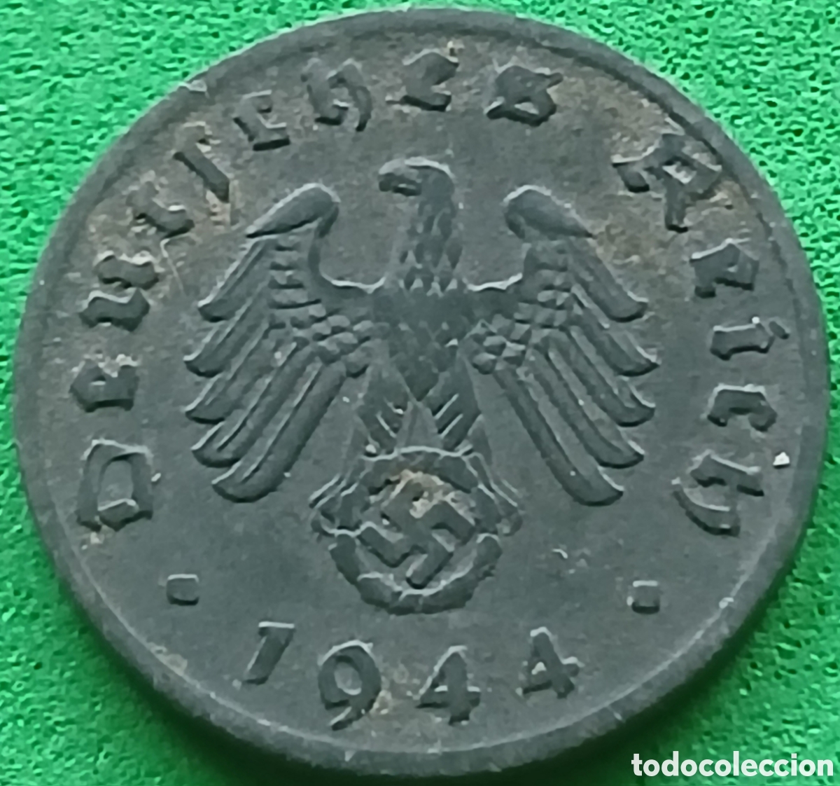 Monedas antiguas de Europa: Alemania Tercer Reich 1 reichspfennig 1944 D km#97