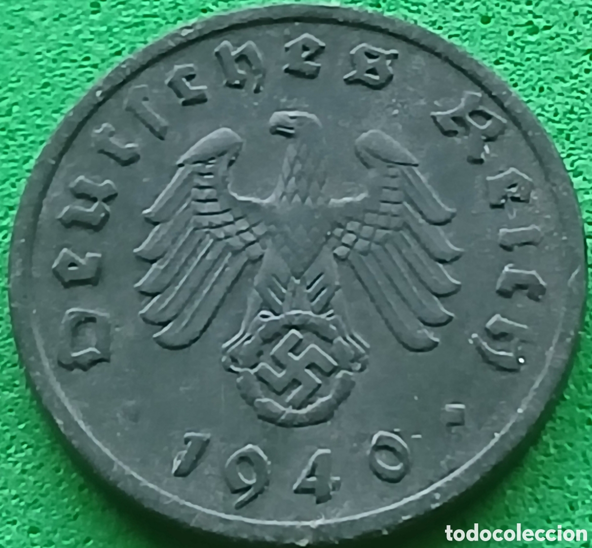 Monedas antiguas de Europa: Alemania Tercer Reich 1 reichspfennig 1940 F km#97