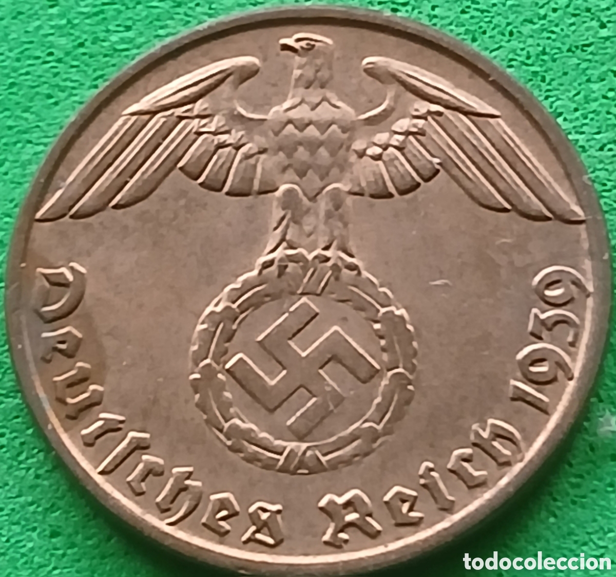 Monedas antiguas de Europa: Alemania Tercer Reich 1 reichspfennig 1939 B km#89