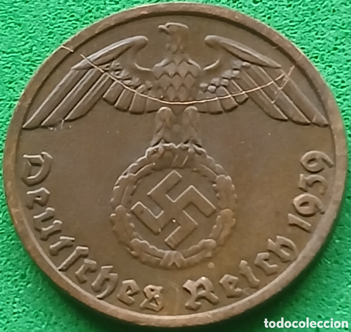 Monedas antiguas de Europa: Alemania Tercer Reich 1 reichspfennig 1939 D km#89