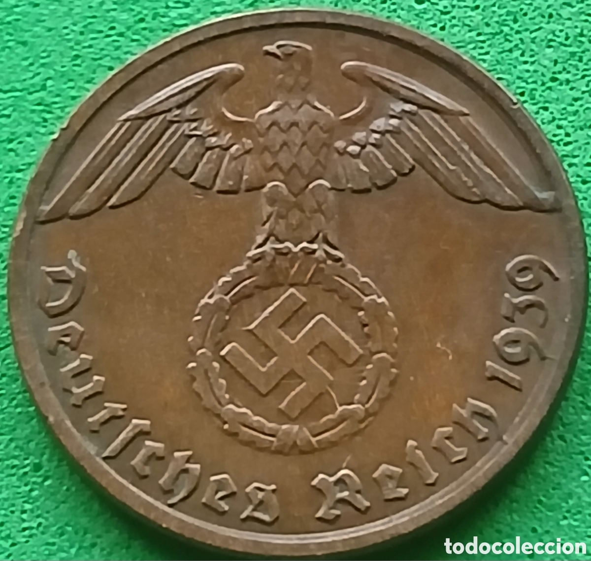 Monedas antiguas de Europa: Alemania Tercer Reich 1 reichspfennig 1939 A km#89