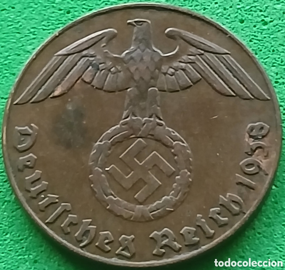 Monedas antiguas de Europa: Alemania Tercer Reich 1 reichspfennig 1938 J km#89
